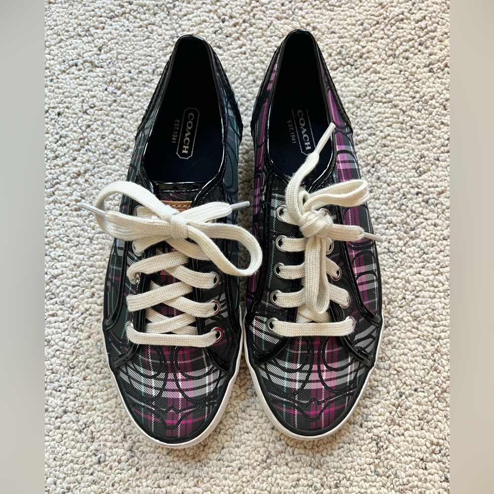 Coach Dee Plaid Sneaker Sz 7B